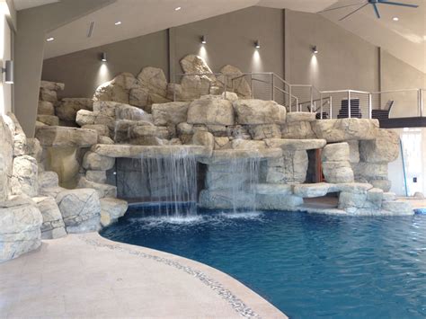 Indoor Swimming Pool With Waterfall – HOMYSTYLE