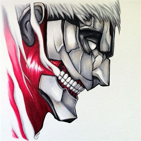 Armored Titan Copic Marker Drawing - AoT Fan Art by LethalChris on ...