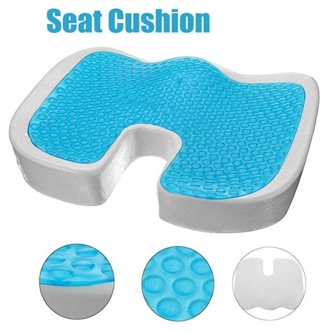 Gel Memory Foam Seat Cushion U Type Cooling Effect Orthopedic Coccyx ...