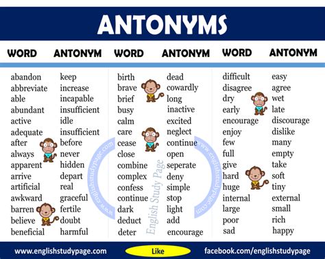 Pin on Improve your English | Antonyms words list, Antonym, Antonyms