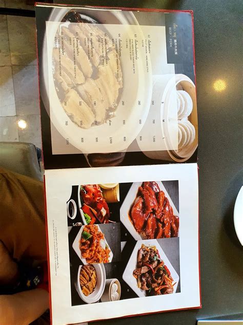 Menu at East Ocean Chinese Restaurant, Bangkok