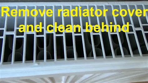 How to remove central heating radiator covers, to clean behind ... in ...