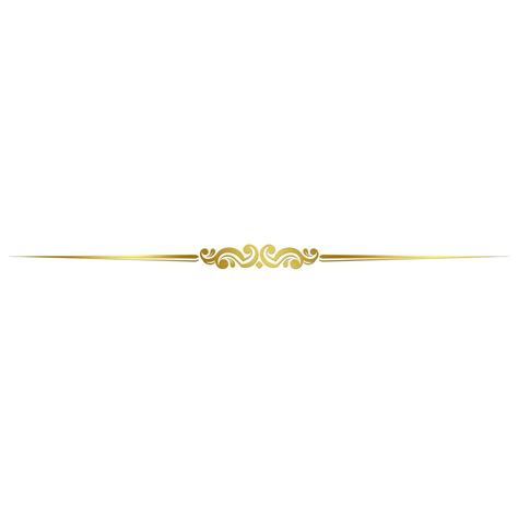 Gold Line Dividers Png Image Gold Pattern Dividing Line Line Clipart ...