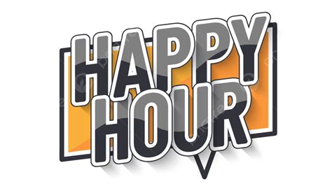 Happy Hour Banner Style, Happy, Hour, Happy Hour PNG and Vector with ...