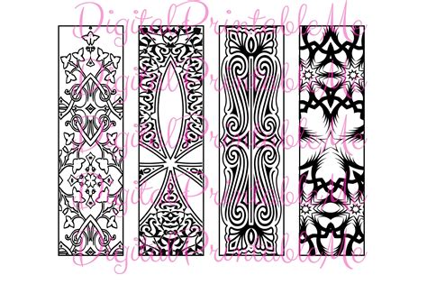 Printable Bookmark Coloring Page Mandala Graphic by DigitalPrintableMe ...