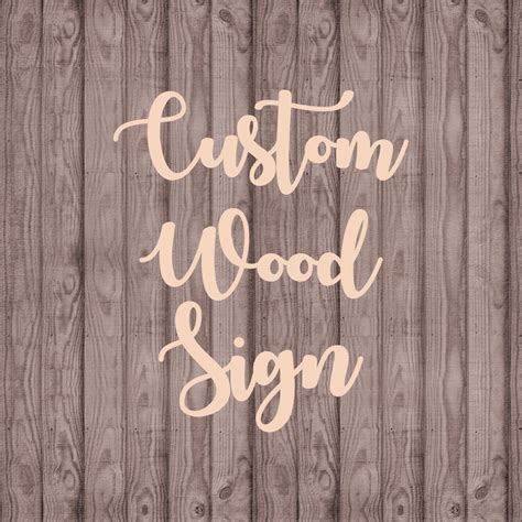 Custom Wood Sign, 20 Fonts to Choose From. Great for Nursery, Backdrop ...