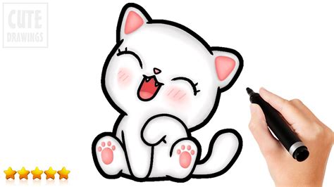 How To Draw A Cute Kitten