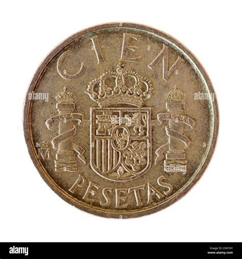 Spanish peseta money coins Cut Out Stock Images & Pictures - Alamy