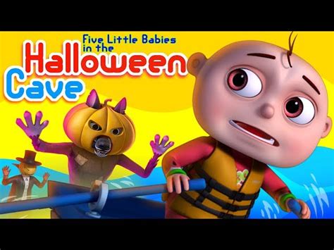 Zool Babies In A Halloween Cave | Haunted Cave | Five Little Babies ...