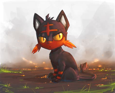 Litten by crimson-nemesis on DeviantArt