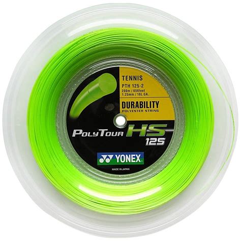 Yonex PolyTour HS 200m Tennis String Reel - Green - Tennisnuts.com