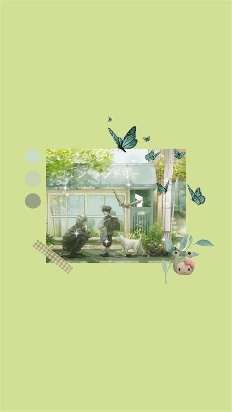 Jjk green aesthetic wallpaper | Anime scenery wallpaper, Iphone ...