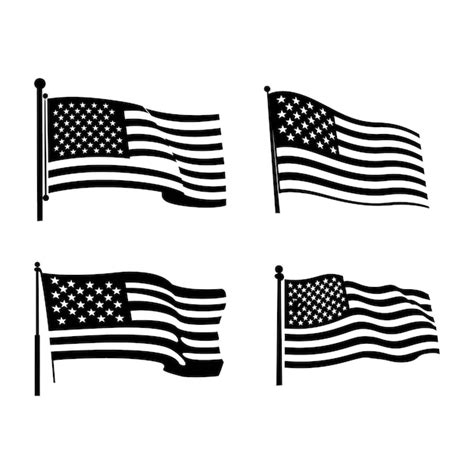 Premium Vector | Liberty in silhouette usa flag vector art