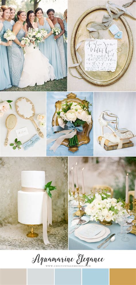 Aquamarine Elegance - Romantic Spring Wedding Inspiration in Aquamarine ...