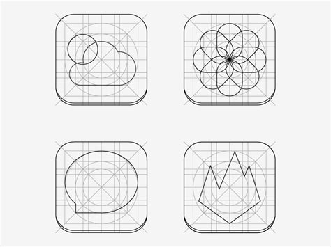 iOS 7 Grid Icons Redesign