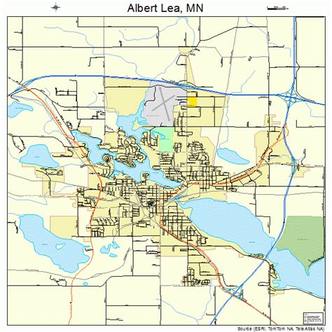 Albert Lea Minnesota Street Map 2700694