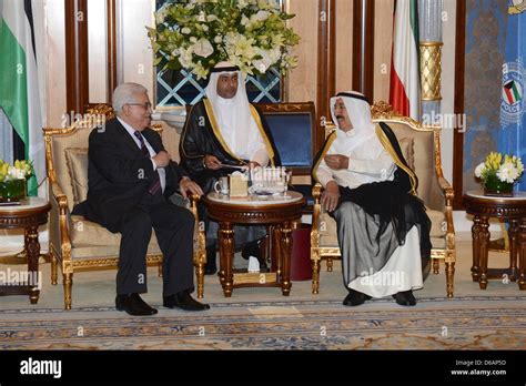 Kuwait. April 15, 2013. Palestinian President Mahmoud Abbas (Abu Stock ...