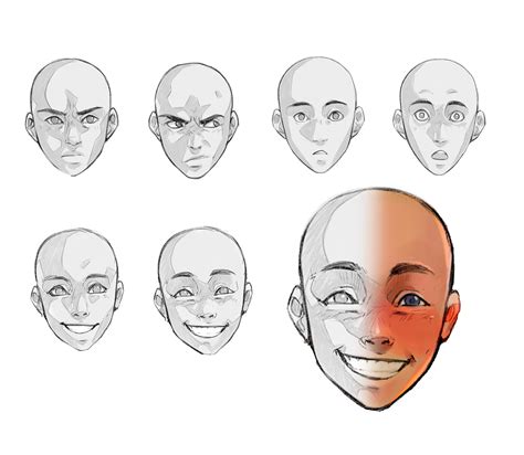 How To Draw Facial Expressions - Proofcheek Spmsoalan