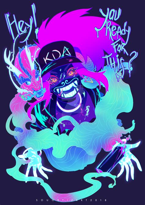 [Fanart] KDA Akali by SouOrtiz | Fanart, League of legends, Desenhos de ...