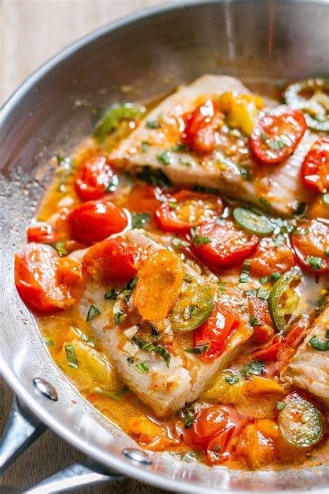 Tilapia Fish Recipe in Tomato Basil Sauce – Easy Tilapia Recipe ...