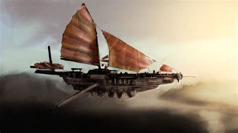 Discover the Magic of Flying Ship Illustrations