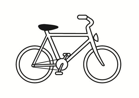 Dibujo para colorear bicicleta