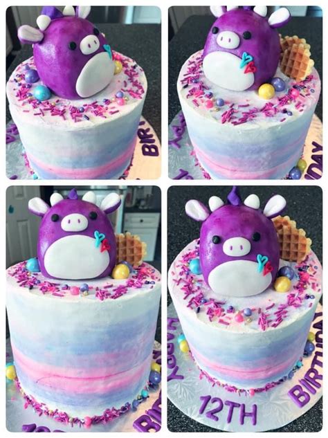 Squishmallow Cake | 12th birthday party ideas, Cake, 13th birthday parties