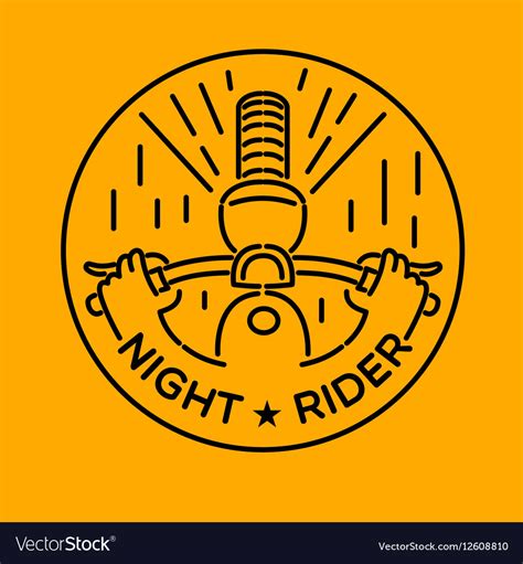 Night rider Royalty Free Vector Image - VectorStock