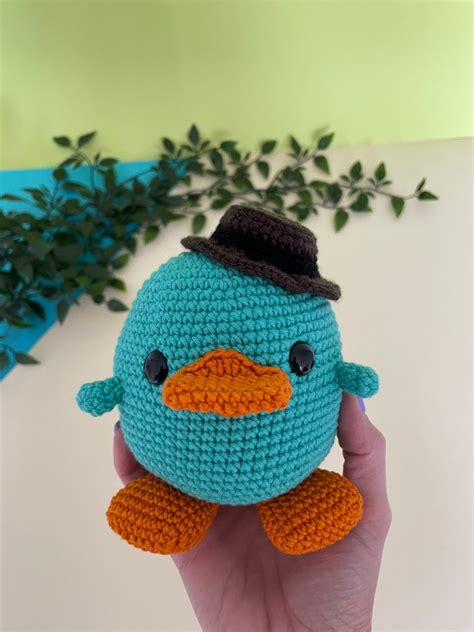 Perry the Platypus Crochet Amigurumi Toy for Child - Etsy