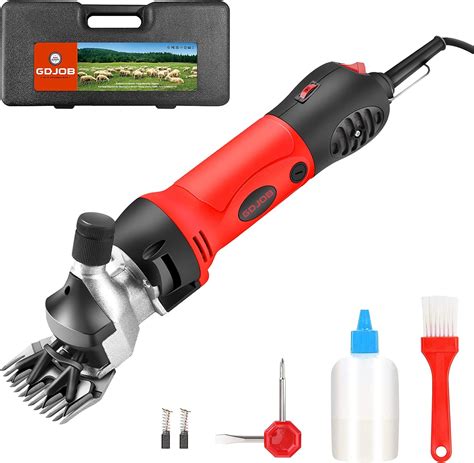 GDJOB Electric Wool Shears,500w Professional Sheep Shearing Clippers ...