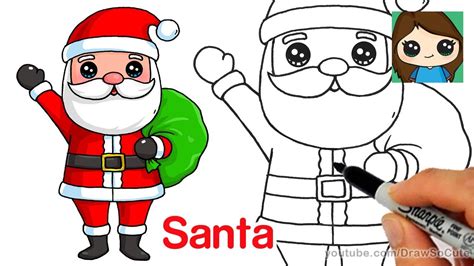 How to Draw Santa Claus Easy - YouTube