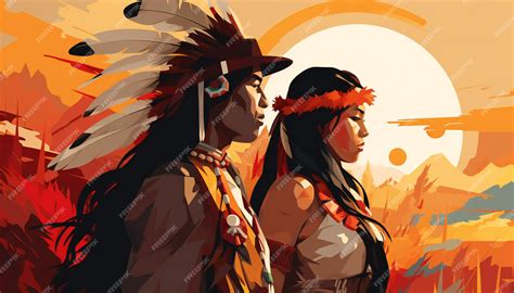 Premium AI Image | Indigenous Peoples Day illustration