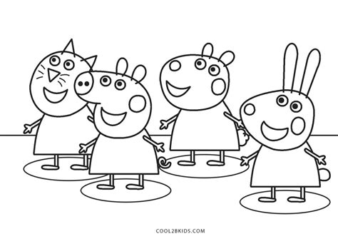 Peppa Pig Friends Coloring Coloring Pages