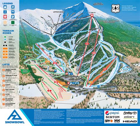 Arizona Snowbowl Piste Map | Plan of ski slopes and lifts | OnTheSnow