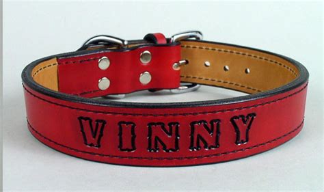 Personalized Leather Dog Collars - Custom Dog Collars