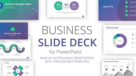 Professional Business Slide Deck PowerPoint Template & Slides