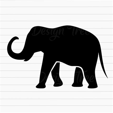 Elephant SVG, Elephant Cut File, Elephant Vector, Elephant Clipart ...