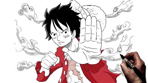 Luffy Gear Second Drawing