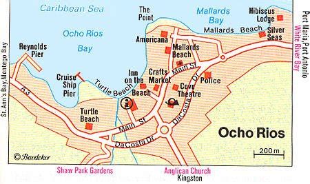 Ocho Rios Jamaica Map