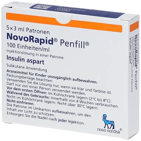 NovoRapid® Penfill® 100 Einheiten/ml 5x3 ml mit dem E-Rezept kaufen ...