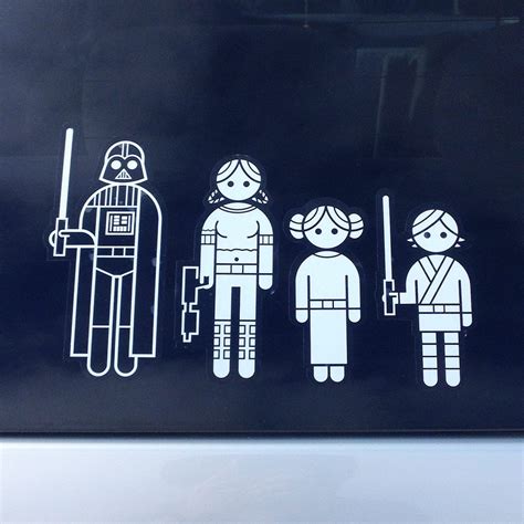 ThinkGeek Star Wars Family Car Decals review - The Gadgeteer