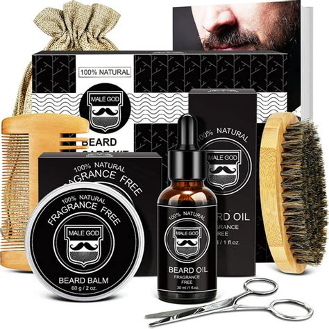 Beard Kit, Beard Growth Kit for Men Gifts, Organic Beard Oil, Beard ...