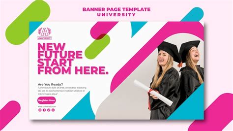 Free PSD | University banner page template design