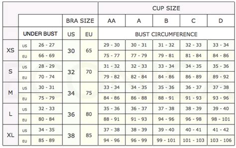 Clothing Size Chart | Canadian Women's Clothes Measuring Guide – econica