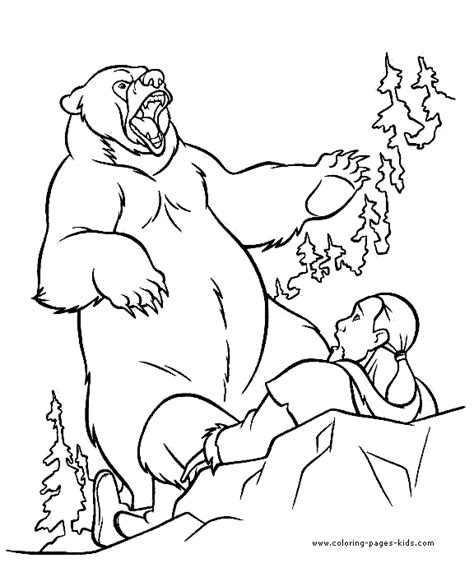 Brother bear coloring pages. Free printable Disney coloring sheets for ...