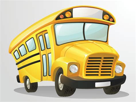 Yellow Student School Bus Vector Illustration Cartoon Clipart 2144014 ...