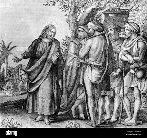 Jesus in vineyard Black and White Stock Photos & Images - Alamy