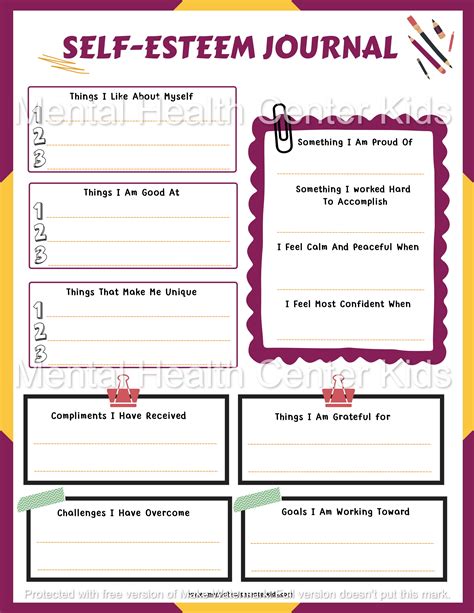 My Strengths Self-Esteem Worksheet - Worksheets Library