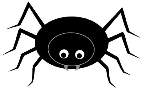 Black spider clip art, cute style lge 12 cm wide | This clip… | Flickr