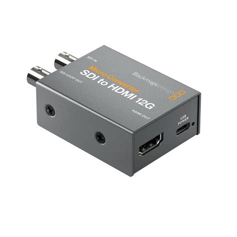 Micro Converter SDI to HDMI 12G with Power Supply, Blackmagic Design ...